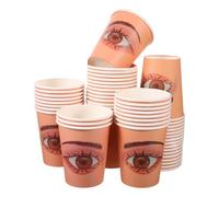 POPETPOP 50 Pièces Cups For Lash Practice Reusable Eyelash Extension Training Paper Cups For Beginners Safe And Eyelids Practice Tool Skill Improvement