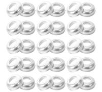 POPETPOP 50 Pièces Écrous D'axe de Vélo M8 Galvanisés Bord Cuvettes de Moyeu Avant et Arrière Rondelles Coniques de Sécurité pour Remplacement et Entretien de Moyeu Vélo Accessoires