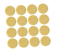 POPETPOP 50 Pièces Éponges Démaquillantes Visage Réutilisables Rondes de Bois Éponges Nettoyantes pour Peau Pads Nettoyage Maquillage Profond et Exfoliation Quotidienne