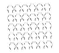 POPETPOP 50 pièces Lot de Clips Acier Inoxydable pour Fixation Tube LED Support Stable et Facile à Installer pour Ampoules Fluorescentes et Tubes Lumineux