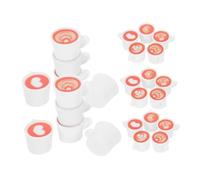POPETPOP 50 Pièces Miniature Resin Cups for Dollhouse Kitchen Set Tiny Realistic Tableware for Mini Food Display and Craft Decorations