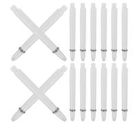 POPETPOP 50 pièces Tiges de fléchettes en Nylon avec Filetage et Anneau Moyens pour ailettes intégrées Accessoires Lumineux pour fléchettes à Pointe Souple et Acier Confort Ergonomique