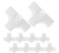 POPETPOP 50 Raccords en T Plastiques 16 Mm pour Tringle de Penderie, Kit de Connexion pour Armoire en Tissu, Accessoires de Quincaillerie pour Meubles, Fixation Robuste et Modulable,