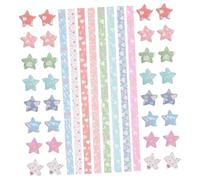 POPETPOP 540 pièces Bandes de Papier Origami Colorées pour Étoiles Papier Épais sans Craquelures Kit DIY Créatif pour Loisirs pour Décorations et Projets Manuels