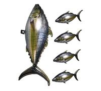 POPETPOP 5pièces Ballons Thon Gonflable Décorations Thème Animaux Marins Fête Anniversaire Plage Océan