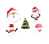 POPETPOP 5pièces Broches de Noël Lot de Motifs Dessins Animés Broches de Poitrine Décoratives Assorties Style Aléatoire