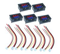 POPETPOP 5Pièces Compteur Testeur de Tension et Voltmètre Ampèremètre Haute et Connexion Simple