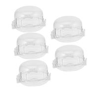 POPETPOP 5pièces Couvre-boutons De Cuisinière à Gaz Protection Sécurité Anti-ouverture Garçon Fille Compatible Four Et Poêle Installation Facile Sans Retrait Du Bouton Matériau Résistant