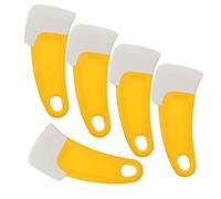 POPETPOP 5Pièces Grattoirs de Cuisine Silicone Outils de Nettoyage pour Casseroles et Poêles Matériau Premium Design Compact pour Éliminer Résidus