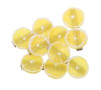 POPETPOP 5pièces Pince à Cheveux Citron Barrettes Forme De Fruit Accessoires Cheveux Pour Femmes Filles Fruits Simulation Citron Imprimé Plates Fantaisie