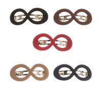 POPETPOP 5pièces Pince à Ressort pour Queue de Cheval Barrette Épaisse de Fixation Accessoire de Coiffure sans Métal Pince de Fermeture pour Cheveux