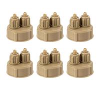 POPETPOP 6 Bouchons à Vis Rapides en Plastique Abs pour Bouteilles de Boisson, Kit de 6 Pièces Facile à Utiliser pour Système DIY de Générateur de Co2 Aquarium