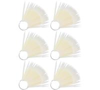 POPETPOP 6 Ensembles Carte D’échantillons pour Vernis à Ongles à | Plastique et Métal, Beige, Comparaison Rapide des Teintes, Usage Démonstration pour Étudiants et Clients