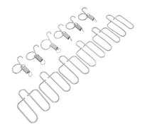 POPETPOP 6 Ensembles Kit de Crochets à Ressort Inoxydable pour Porte de Cage à Lapin Crochet de Fixation pour Cages Petits Animaux Système Anti- Facile à Installer