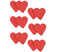 POPETPOP 6 Paires D’autocollants Antidérapants pour Talons Hauts de Cœur, Semelles Protectrices Résistantes à L’usure, Rouges, Accessoires Indispensables pour Chaussures Talons, Confort