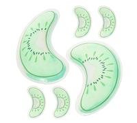 POPETPOP 6 Paires Masque Gel Yeux Rafraîchissant en Plastique pour Soulagement des Poches, Doux pour Peau Sensible, pour Repos la Maison ou Travail, Usage Adultes et Seniors