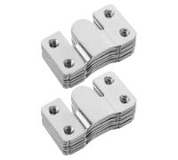 POPETPOP 6 Paires Supports Muraux Encastrés Invisibles en Acier Inoxydable, Fixation Robuste et Compatible pour Miroirs et Armoires sur Cloisons Sèches ou Béton