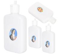 POPETPOP 6 Pièces Bouteille d'eau Bénite Bouteille à Eau Bénite Vide Bouteilles d'eau Bénite Cruche à l'eau Saint Flacons Bouteille De Faveurs De Mariage Décor De Pâques PE