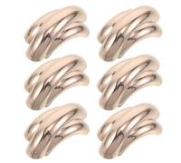 POPETPOP 6 Pièces Broche de Maillot de Bain, Broche Décorative Or en Alliage, Forme Arche Irrégulière, Ajustable, Légère, Séchage Rapide, pour Bikini et Robe, Fête Estivale