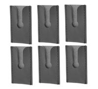 POPETPOP 6 Pièces Butterfly Razor Head Cover PU Leather Travel Pouch Protective Case For Double Edge Safety Razors Mens Shaving Accessories