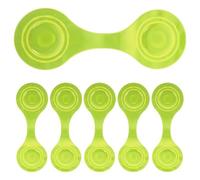 POPETPOP 6 Pièces Clips Réfléchissants Magnétiques Sécurité Améliorée et Visibilité Accrue en PVC Jaunes pour Vêtements et Harnais Chien Lors D'activités Extérieures