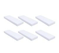 POPETPOP 6 Pièces de Blocs de Mousse Rigide Blanc 30x15x2,5 Cm pour Bricolage et Modelage de Gâteau, Mousse Pouvant être Découpée et Enduite pour Créations Artisanales