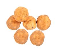 POPETPOP 6 Pièces Décoration Imitation Pomme de Terre Mini Accessoires de légumes réalistes Pommes de Terre d'halloween décor végétal Fausses Pommes de Terre Pommes de Terre Bio Mousse Brun