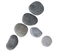 POPETPOP 6 pièces Galets à Peindre pour Garçon Fille Cailloux Lisses DIY Mélangés Pierres Créatives pour Dessin et Décoration Jardin