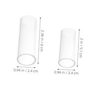POPETPOP 6 Pièces Guitar Slide Verre Transparent Anneaux Glisseurs Ergonomiques pour Guitare Électrique et Adaptés à pour Pratique Scène et Performance Blues Jazz