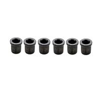 POPETPOP 6 pièces Guitar String Mounting Ferrules Caps For Electric Guitars Replacement Parts With Picks
