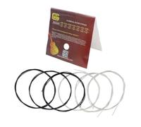 POPETPOP 6 Pièces Jeu de Cordes de Guitare Classique en Nylon Alliage de Cuivre Argenté, Réglage Rapide et Sensation de Main Confortable, pour Guitare Classique Adulte Couleur Aléatoire
