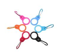 POPETPOP 6 pièces Lot Boucles Silicone pour Bouteille Eau Sport Portable Clips Suspendus Multifonctions pour Randonnée Vélo Escalade Fixation Sécurisée Gourde Sport