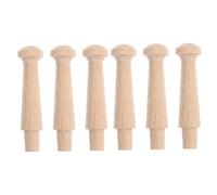 POPETPOP 6 pièces Lot de Crochets Muraux de Hêtre Non Patères Décoratives Robustes pour Vêtements Serviettes et Sacs Installation Facile Personnalisables DIY pour Salle de Bain et Cuisine