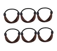 POPETPOP 6 pièces Lot de Élastiques Cheveux Résistants et Confortables pour Queue de Cheval Accessoires Simples et Pratiques et Filles Bandeaux Extensibles Universels