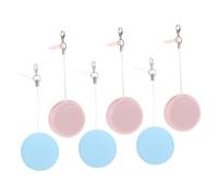 POPETPOP 6 pièces Lot de Lingettes Nettoyantes Macaron pour Écran de Téléphone et Lentilles Double-face Silicone Réutilisables Légères et Portables pour Mobiles et Lunettes sans Rayures