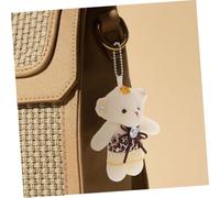 POPETPOP 6 pièces Lot de Mini Ours Peluche Mariage Décorations Suspendues pour Porte-clés Sacs et Téléphones Figurines Mignonnes Polyvalentes