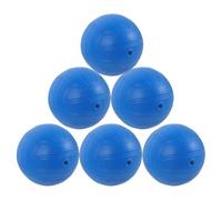POPETPOP 6 Pièces Mini Ballon de Volley Gonflable Bleu PVC pour Vacances | Compact, Léger, Résistant à L’usure, Ne Se Perce Pas Facilement, Motifs Vifs, Lot Décoratif