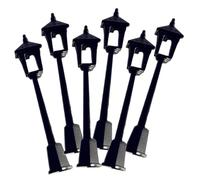 POPETPOP 6 pièces Mini Lampadaires Décoratifs pour Maison de Poupée Modèles de Lampes de Rue Miniatures pour Micro Paysage et Décor de Tiny House
