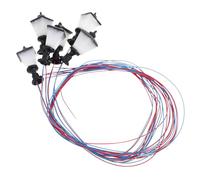 POPETPOP 6 pièces Miniature Street Lamp Models for Table Accessories Easy to Assemble Micro Landscape Lamps for DIY Mini House Supply Decorative Garden Lighting