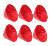 POPETPOP 6 pièces Ouvre Bocal Caoutchouc Antidérapant Manchons Silicone Isolants Résistants Chaleur Accessoire Cuisine Polyvalent pour Bocaux et Bouteilles Facilement Maison