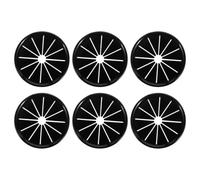 POPETPOP 6 Pièces Passe-câble Rond en Nylon Forme Pétale Verrouillage Sécurisé pour Bureau, Protection l'abrasion et Organisation des Câbles sur Table de Conférence
