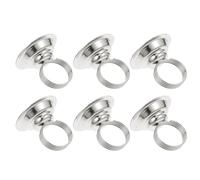 POPETPOP 6 Pièces Pince à Fiches Recette en Fer Argentée | Présentoir Discret et Stable, pour Menus, Notes et Cartes, Style Minimaliste pour Mariage et Noël