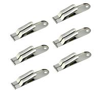 POPETPOP 6 pièces Pinces Acier Inoxydable pour Appâts Vivants Clips Utiles pour vers de Terre Outil Polyvalent sans Saleté des Doigts 6PCS