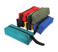 POPETPOP 6 pièces Pochette Outils Petit Format Organisateur Portable Oxford Imperméable de Rangement avec Fermeture Éclair pour Clés Pinces et Tournevis Multifonction et Résistant