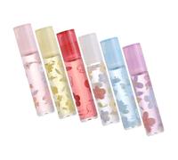 POPETPOP 6 pièces Set de Huiles à Lèvres Hydratantes et Nourrissantes Soin Anti-dessèchement et et Adolescentes Format Pratique et Léger