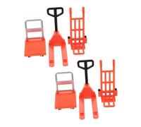 POPETPOP 6 pièces Set de Jouets Miniatures de Construction pour Garçon Fille Accessoires de Circulation et Barricades de Route pour Apprentissage et Jeu Éducatif des Tout Petits