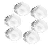 POPETPOP 6 Pièces Silicone Magnetic Door Stopper Set Invisible Floor Mount Door Stops For Bedrooms And Living Rooms No Drilling Quiet Anti-collision Holders With Easy-clean Surface