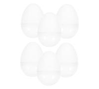 POPETPOP 6 PièCes ŒUfs De PâQues Transparente À Remplir Avec Couvercle Jumbo Plastique Ouvrable Pour FêTes De PâQues RéUnions Familiales Et ActivitéS Scolaires
