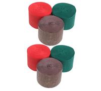 POPETPOP 6 rouleaux Papier Crépon Couleur pour Décorations de Fête et DIY Verts Noël Rose pour Mariages et Événements Festifs