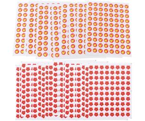 POPETPOP 60 Autocollants de Récompense Scolaire pour Garçon et Filles Motifs Floraux et Pouce Levé, Papier Léger et Facile à Transporter, pour École et Bureau
